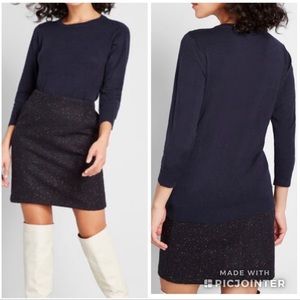 ModCloth Speckled Tweed Mini Skirt